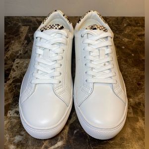 White leather sneaker- NEW Never worn- J.Crew